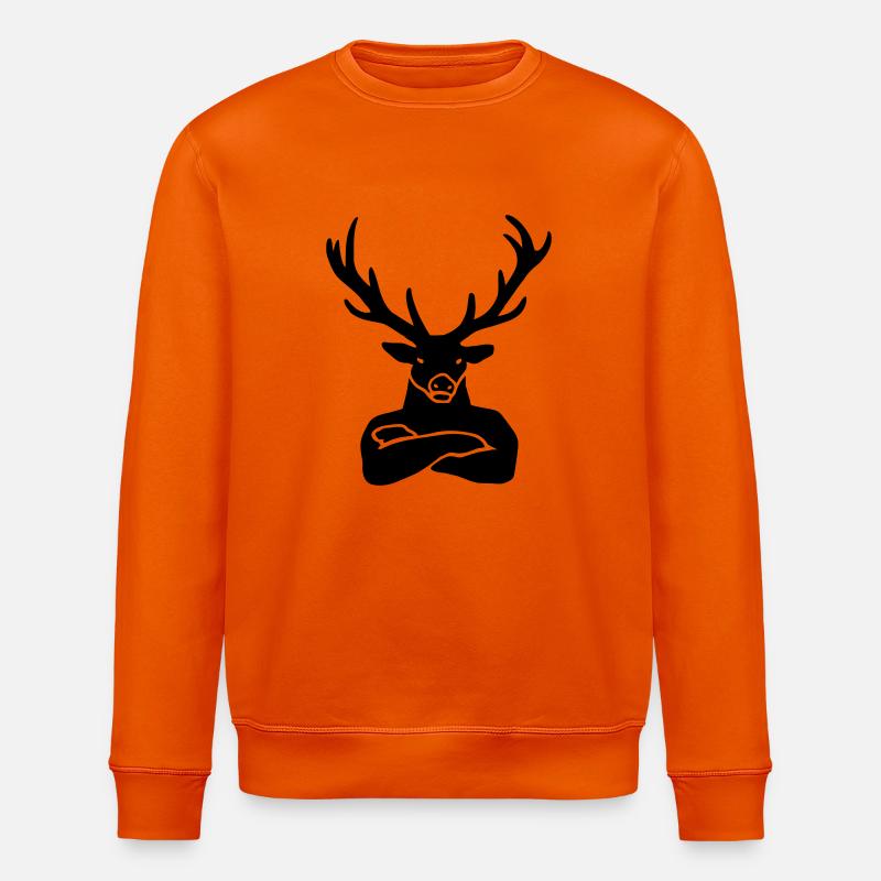 Platzhirsch - Stanley/Stella Unisex Bio-Sweatshirt ROLLER - Tieforange