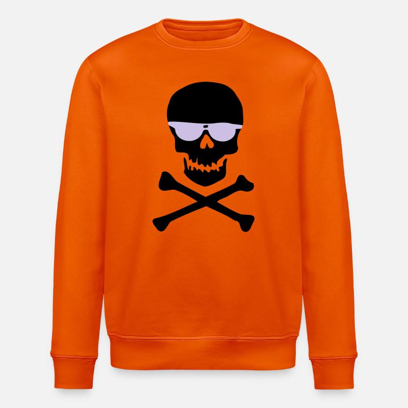 Piratl_mit_brille - Sweat bio ROLLER Stanley/Stella Unisexe - orange profond