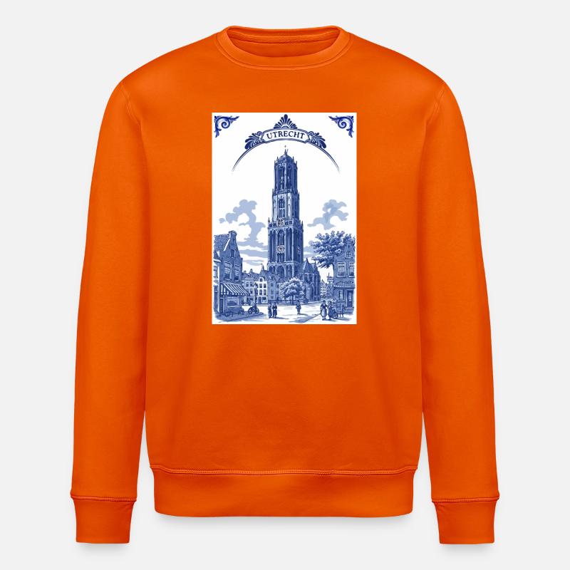 Utrecht, der Dom - Stanley/Stella Unisex Bio-Sweatshirt ROLLER - Tieforange