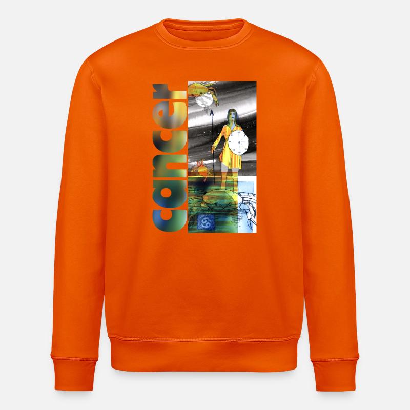 Sternzeichen Krebs - Stanley/Stella Unisex Bio-Sweatshirt ROLLER - Tieforange