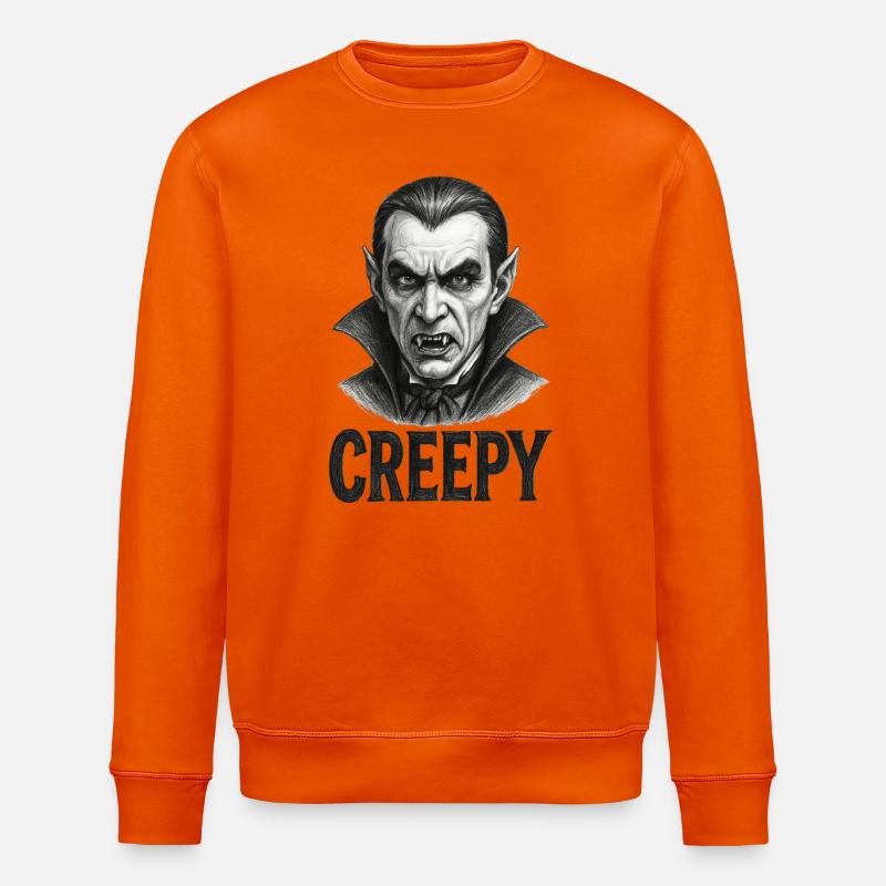 Furchterregender Vampir - Halloween - Stanley/Stella Unisex Bio-Sweatshirt ROLLER - Tieforange