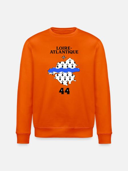 Loire Atlantique 44 - Stanley/Stella ROLLER Unisex Organic Sweatshirt - bright orange