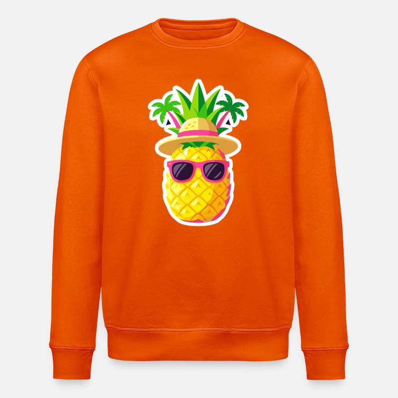 Sunny Pineapple Island Vibe - Stanley/Stella Unisex Bio-Sweatshirt ROLLER - Tieforange