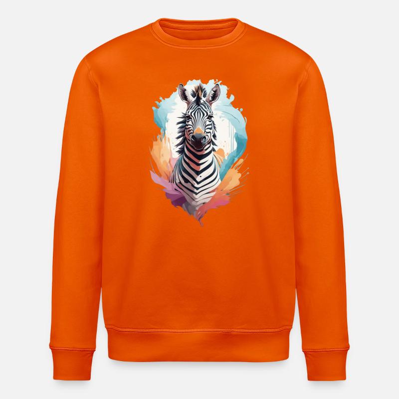 Zebra - Stanley/Stella Unisex Bio-Sweatshirt ROLLER - Tieforange