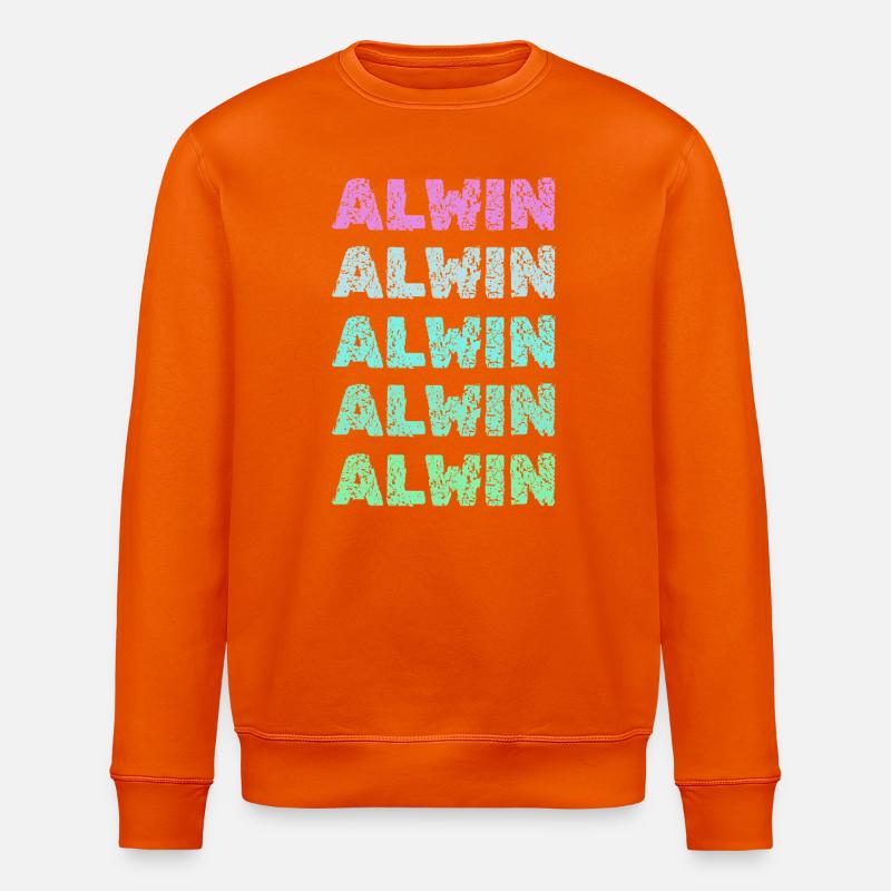 Alwin als Alwin - Stanley/Stella Unisex Bio-Sweatshirt ROLLER - Tieforange