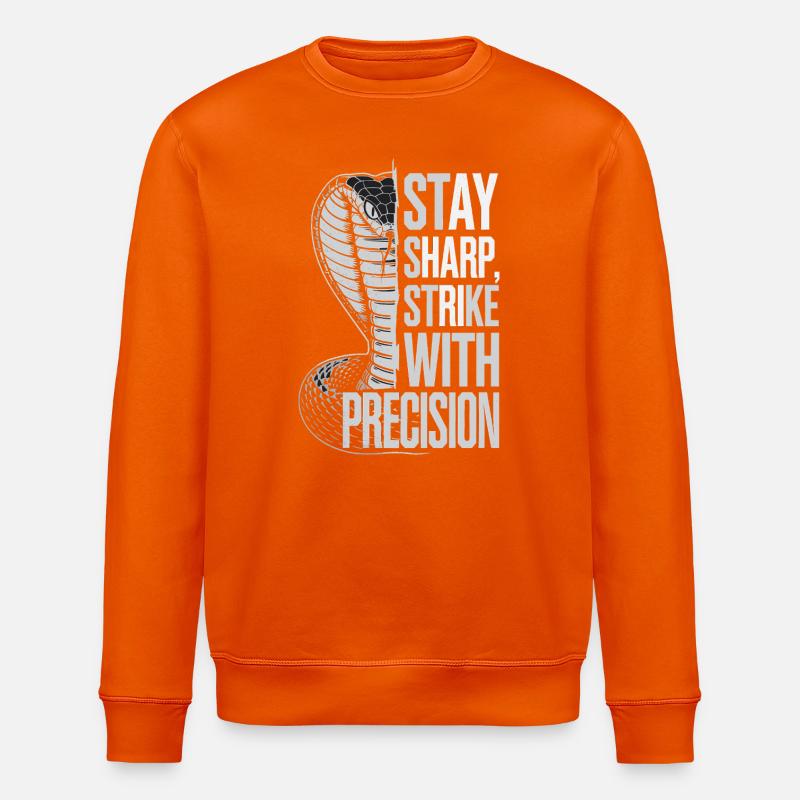 Cobra avec citation de précision - Sweat bio ROLLER Stanley/Stella Unisexe - orange profond