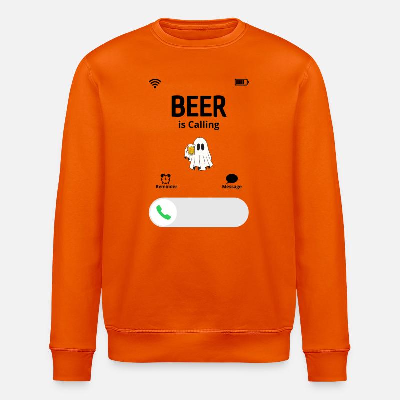 Das Bier ruft - Stanley/Stella Unisex Bio-Sweatshirt ROLLER - Tieforange