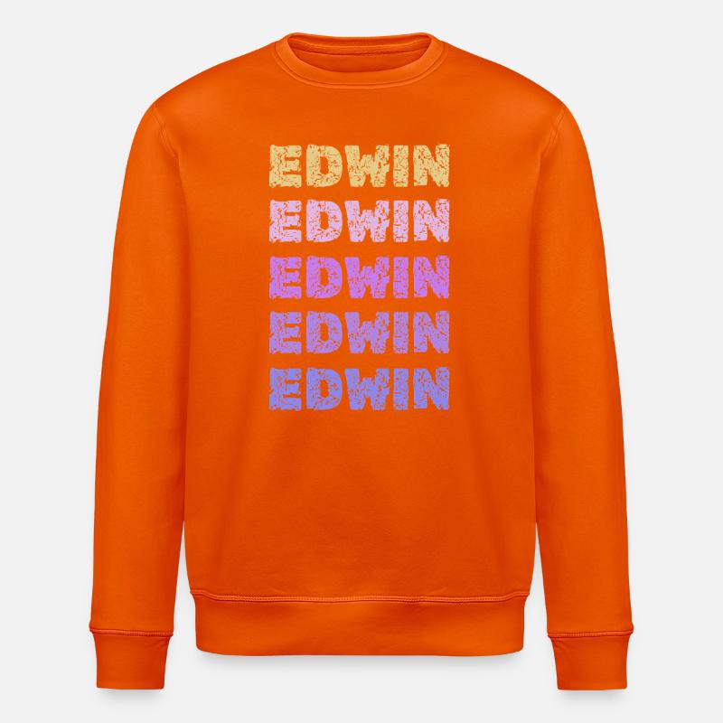 Edwin als Edwin - Stanley/Stella Unisex Bio-Sweatshirt ROLLER - Tieforange