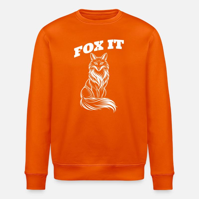 Silhouette de renard - Renard - Sweat bio ROLLER Stanley/Stella Unisexe - orange profond