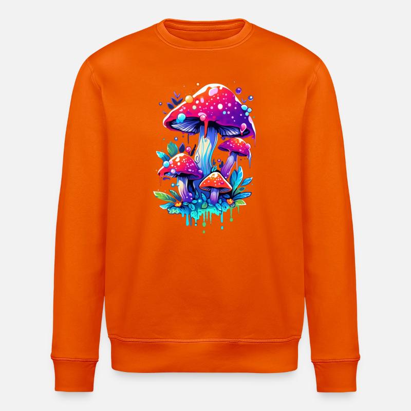 champignon - Sweat bio ROLLER Stanley/Stella Unisexe - orange profond