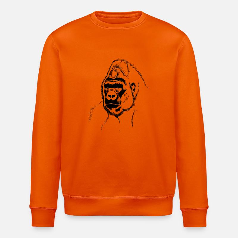 gorille - Sweat bio ROLLER Stanley/Stella Unisexe - orange profond