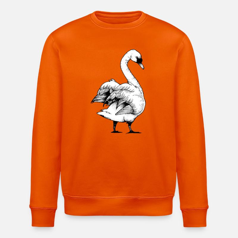 Schwan - Stanley/Stella Unisex Bio-Sweatshirt ROLLER - Tieforange