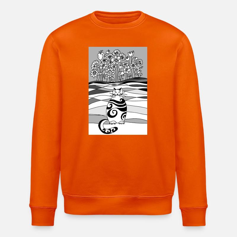 chat - Sweat bio ROLLER Stanley/Stella Unisexe - orange profond