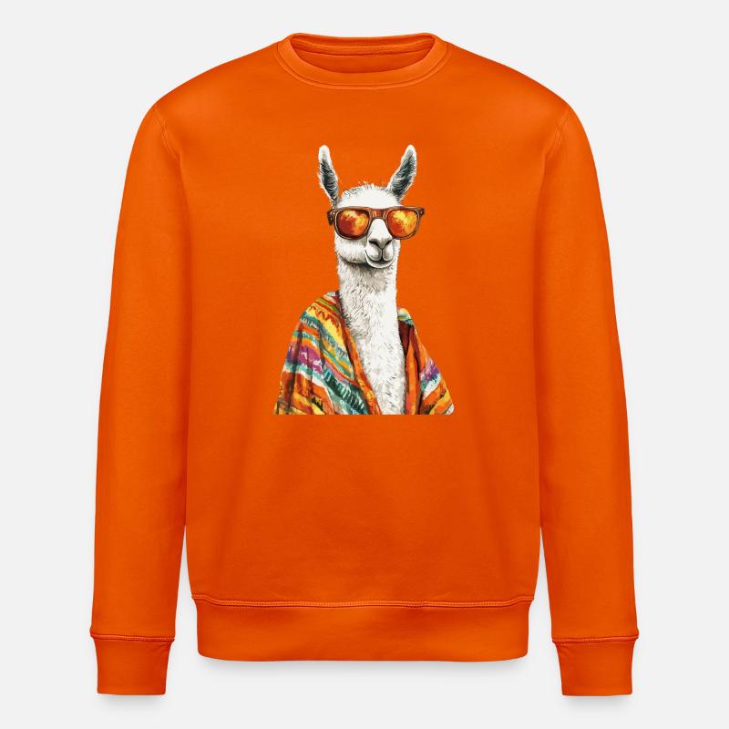 Lama - Stanley/Stella Unisex Bio-Sweatshirt ROLLER - Tieforange