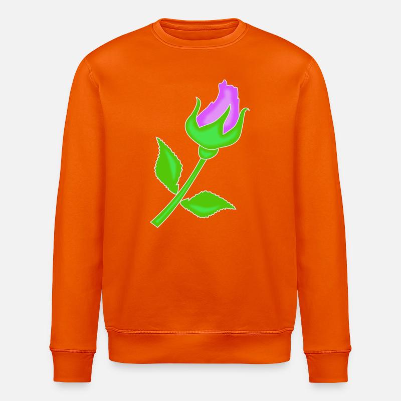 Rose dans une teinte violette - Sweat bio ROLLER Stanley/Stella Unisexe - orange profond