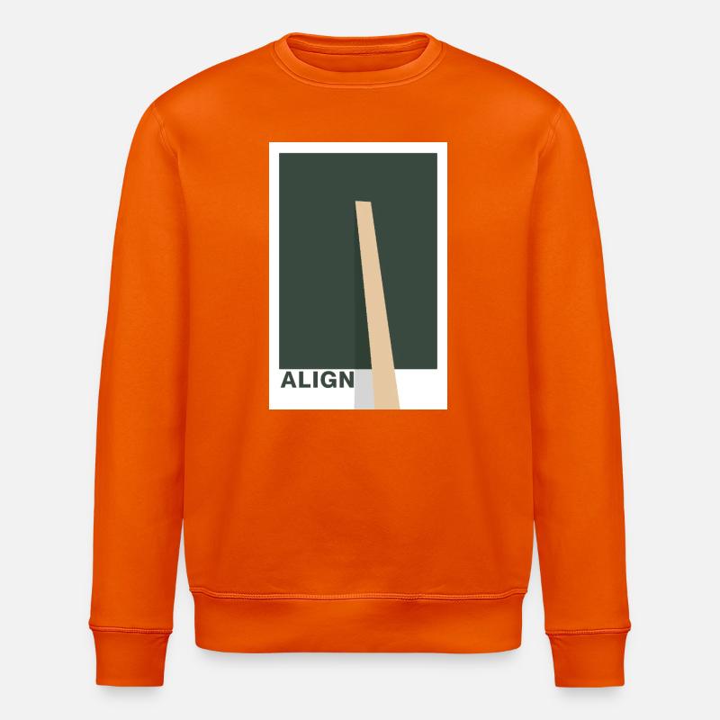 Align – Design Statement - Stanley/Stella ROLLER Unisex Organic Sweatshirt - bright orange