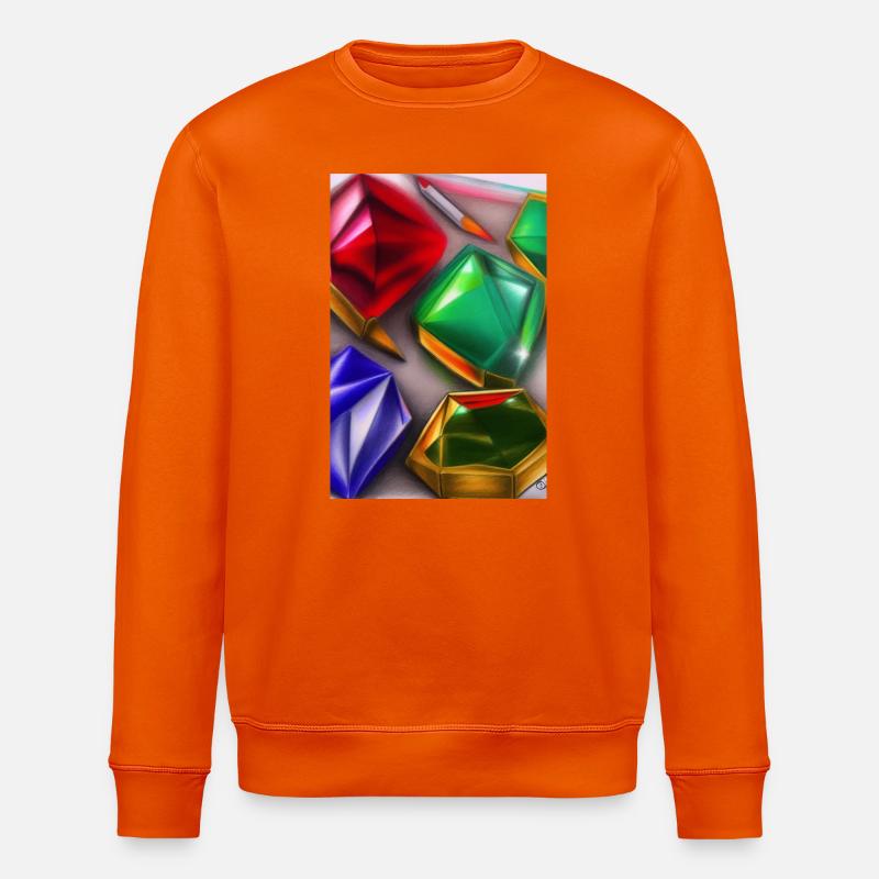 Edelsteine - Stanley/Stella Unisex Bio-Sweatshirt ROLLER - Tieforange