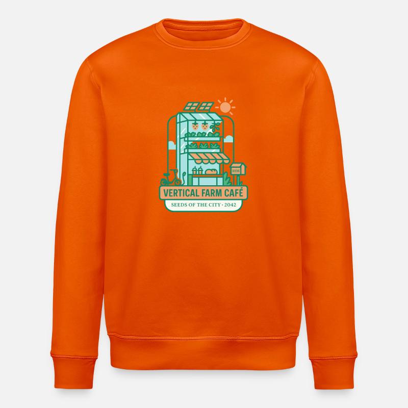 Vertical Farm Café - Stanley/Stella Unisex Bio-Sweatshirt ROLLER - Tieforange