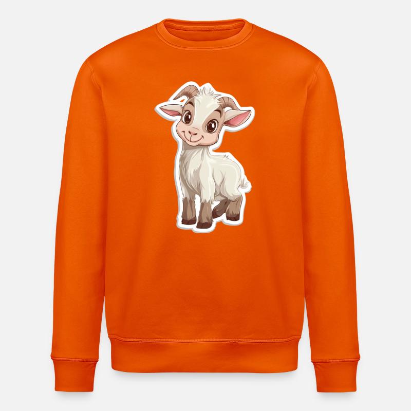 Ziege - Stanley/Stella Unisex Bio-Sweatshirt ROLLER - Tieforange