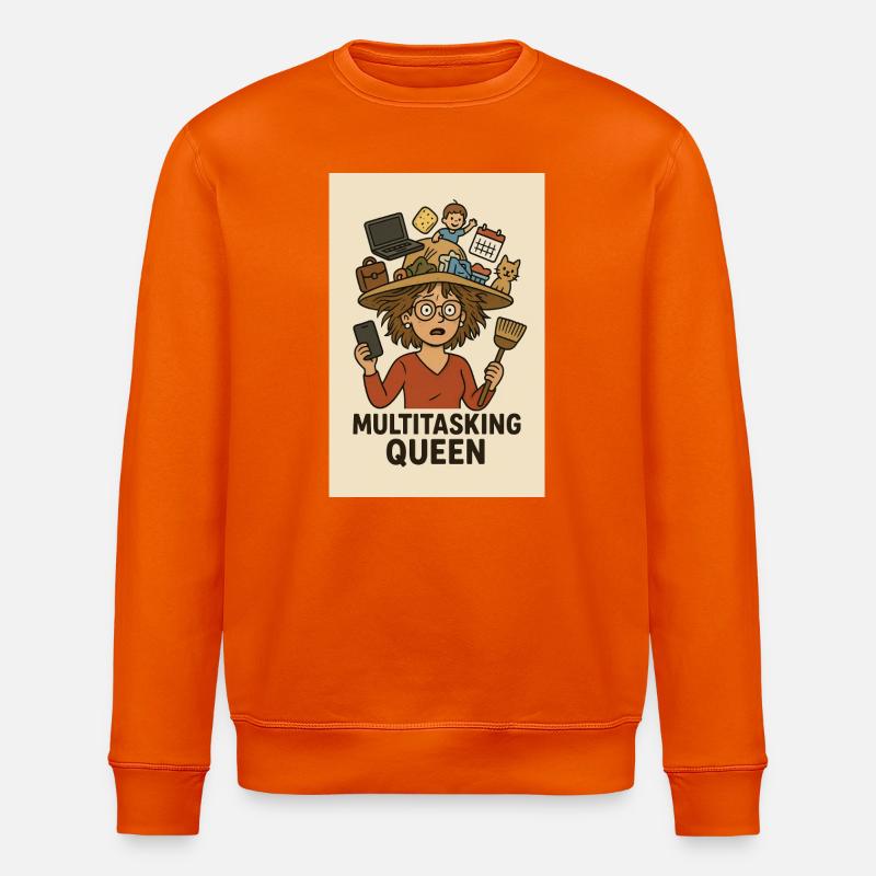Reine du multitâche - Sweat bio ROLLER Stanley/Stella Unisexe - orange profond