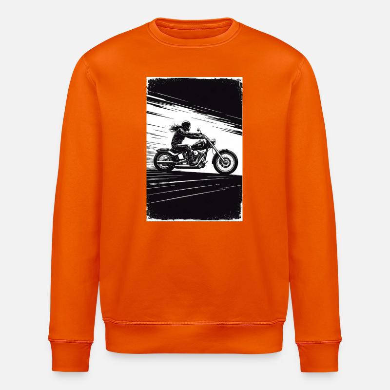 Chopper_Biker_Artwork_Collection_R02 - Sweat bio ROLLER Stanley/Stella Unisexe - orange profond