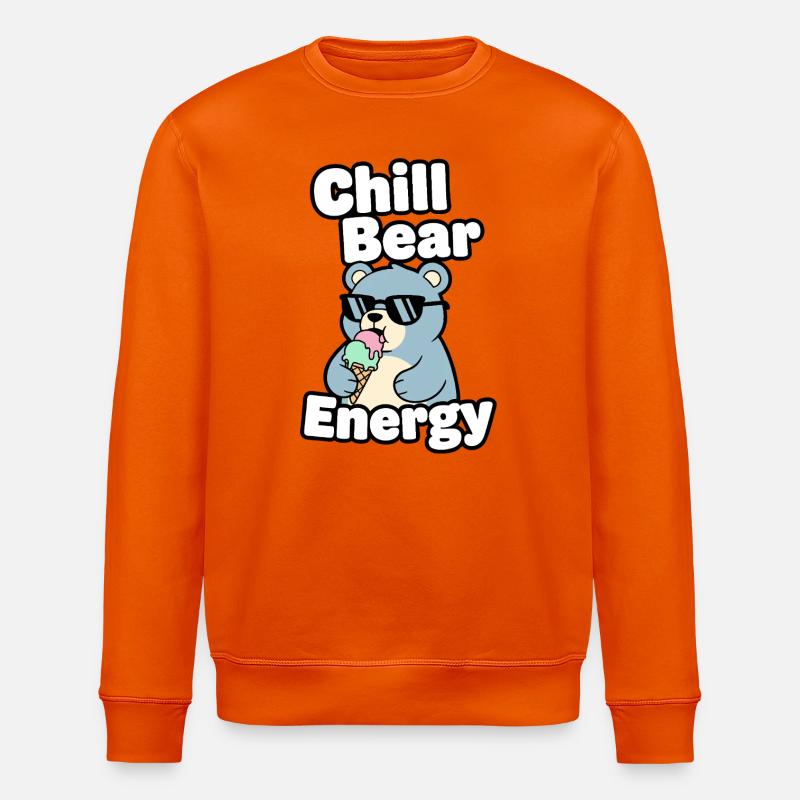 Chill Bear Energy - Stanley/Stella Unisex Bio-Sweatshirt ROLLER - Tieforange