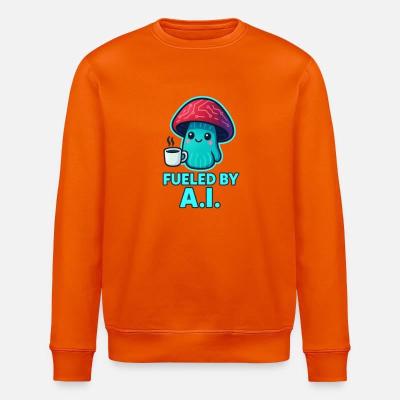 KOWAI Pilz Kaffee Boost - Stanley/Stella Unisex Bio-Sweatshirt ROLLER - Tieforange