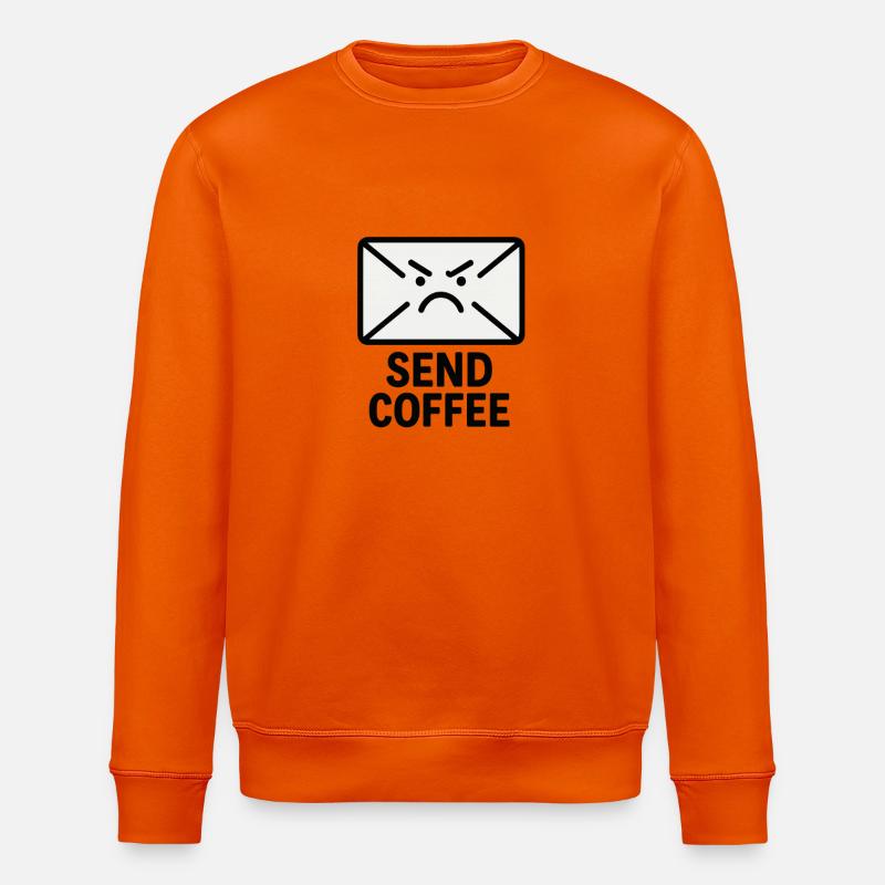 Wütender Brief mit Kaffee - Stanley/Stella Unisex Bio-Sweatshirt ROLLER - Tieforange