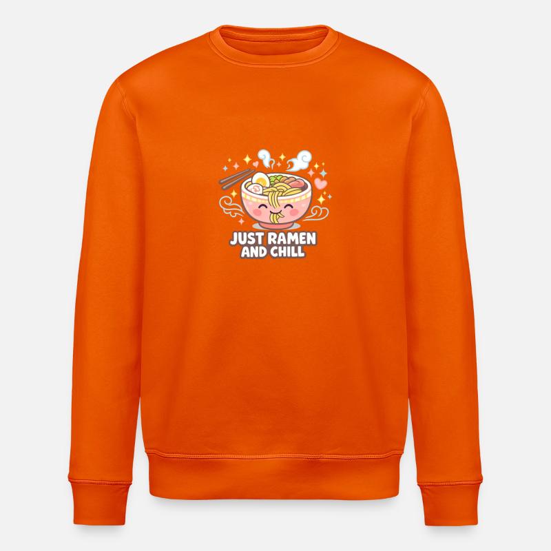 Ramen and Chill - Stanley/Stella Unisex Bio-Sweatshirt ROLLER - Tieforange