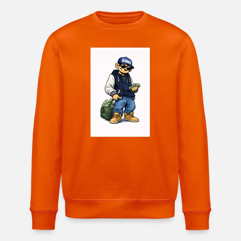 Kingz Le Petit Arnaqueur - Sweat bio ROLLER Stanley/Stella Unisexe - orange profond