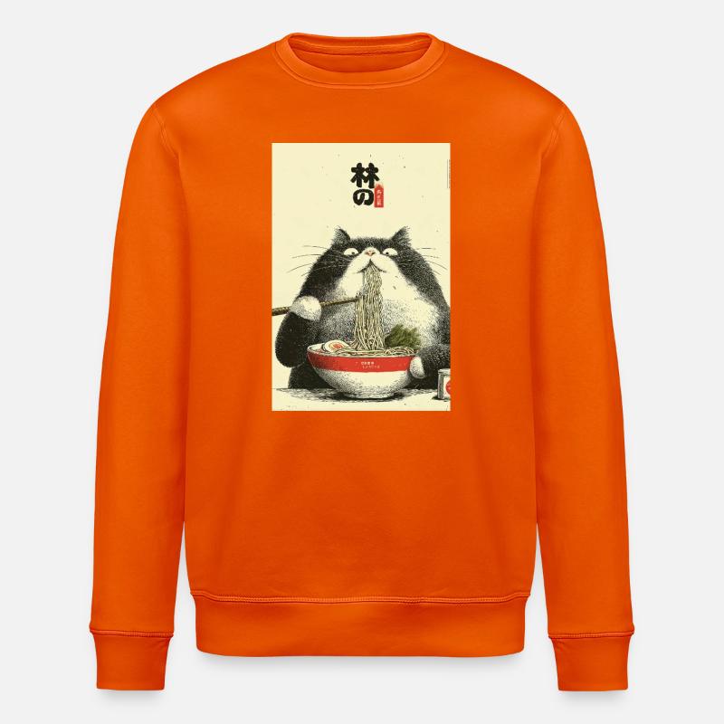 Ramen Cat Ukiyoe Style - Sweat bio ROLLER Stanley/Stella Unisexe - orange profond