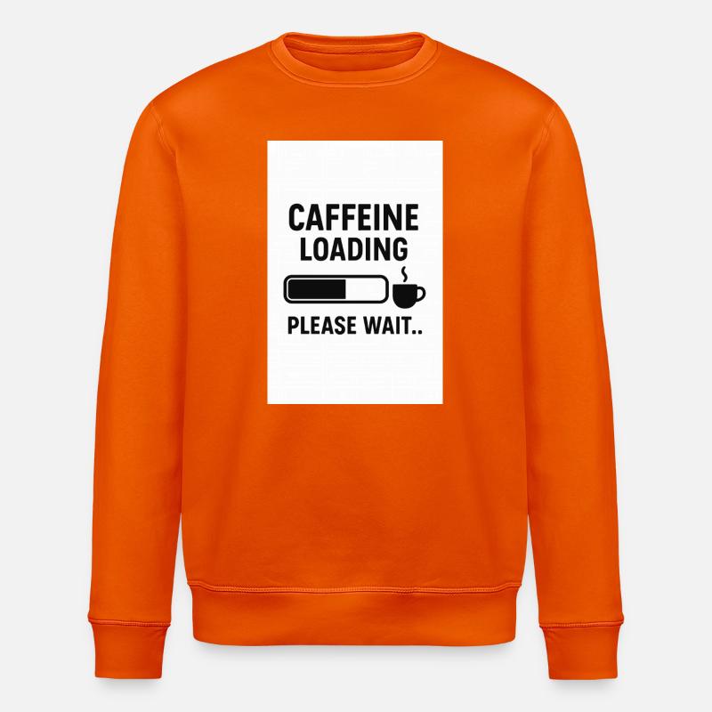 Kaffee Ladezustand – Bitte Warten - Stanley/Stella Unisex Bio-Sweatshirt ROLLER - Tieforange