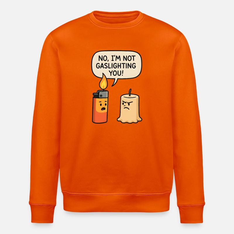 Nein, ich manipuliere dich nicht  - Stanley/Stella Unisex Bio-Sweatshirt ROLLER - Tieforange