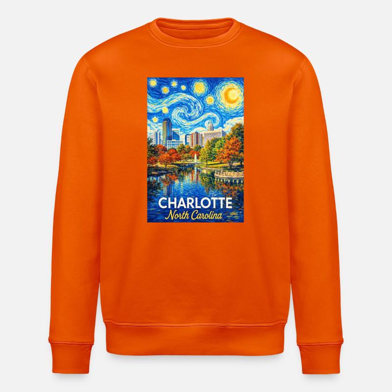Charlotte, North Carolina - Stanley/Stella Unisex Bio-Sweatshirt ROLLER - Tieforange