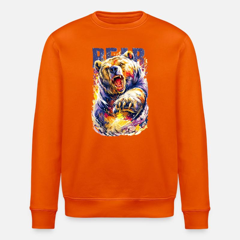 Wildtier - Stanley/Stella Unisex Bio-Sweatshirt ROLLER - Tieforange