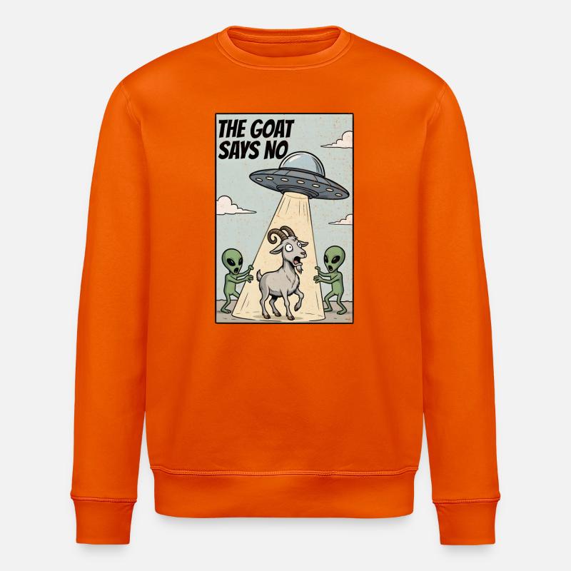 The Goat says No - Stanley/Stella Unisex Bio-Sweatshirt ROLLER - Tieforange