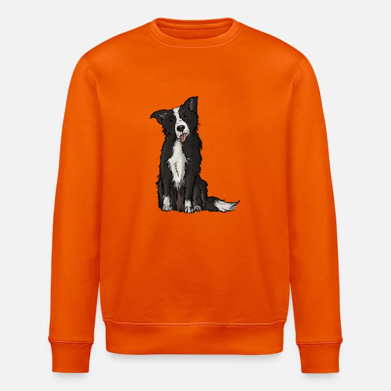 Border Collie - Stanley/Stella Unisex Bio-Sweatshirt ROLLER - Tieforange