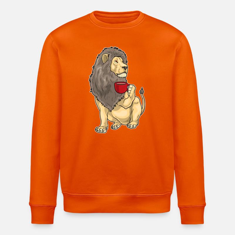 Tasse à café Lion - Sweat bio ROLLER Stanley/Stella Unisexe - orange profond