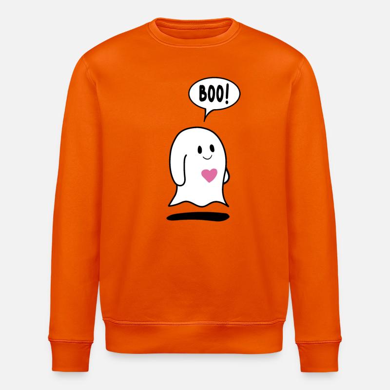 Kleiner Geist, Geist mit Herz - Stanley/Stella Unisex Bio-Sweatshirt ROLLER - Tieforange