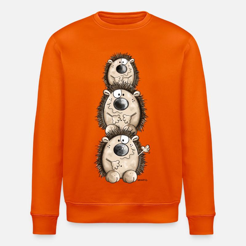 Igel Turm - Stanley/Stella Unisex Bio-Sweatshirt ROLLER - Tieforange