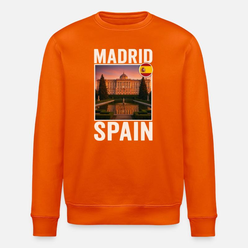 Madrid - Stanley/Stella Unisex Bio-Sweatshirt ROLLER - Tieforange