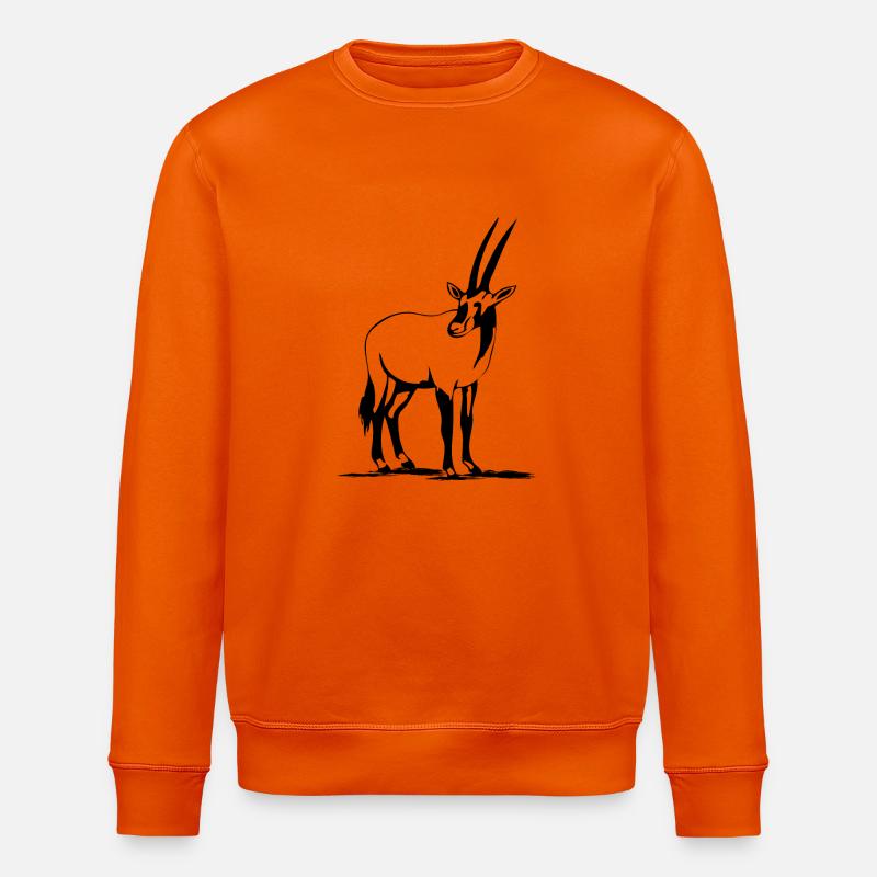 Oryx-Antilope - Stanley/Stella Unisex Bio-Sweatshirt ROLLER - Tieforange