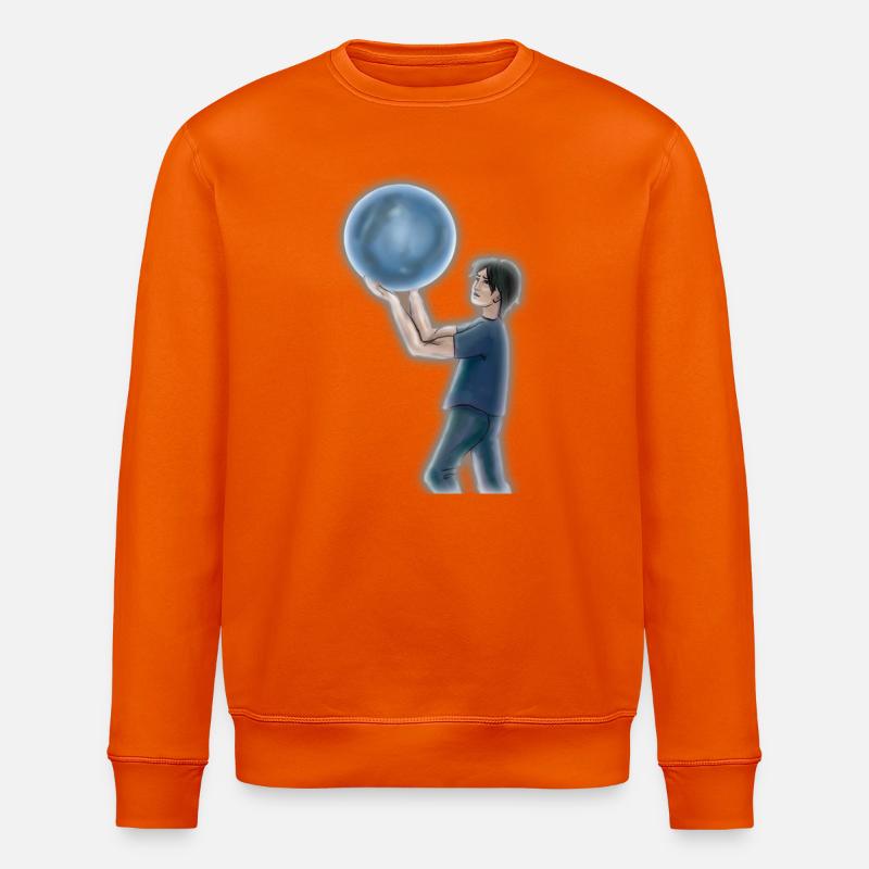Blå Måne - Sweat bio ROLLER Stanley/Stella Unisexe - orange profond