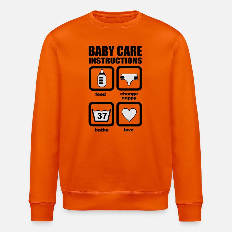 Bébé - Sweat bio ROLLER Stanley/Stella Unisexe - orange profond
