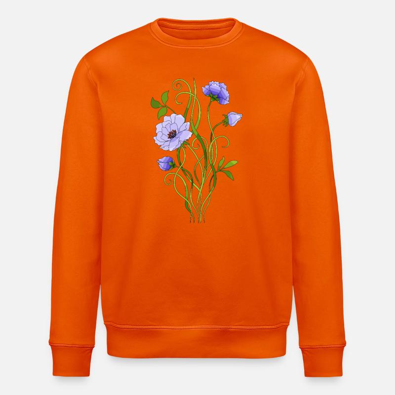 Fleur - Sweat bio ROLLER Stanley/Stella Unisexe - orange profond