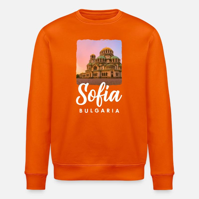 Sofia Bulgarien - Stanley/Stella Unisex Bio-Sweatshirt ROLLER - Tieforange
