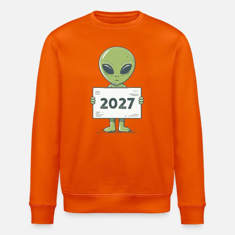 Extraterrestre vert - Sweat bio ROLLER Stanley/Stella Unisexe - orange profond