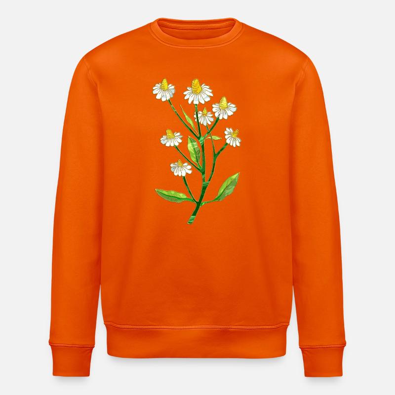Blumen - Stanley/Stella Unisex Bio-Sweatshirt ROLLER - Tieforange