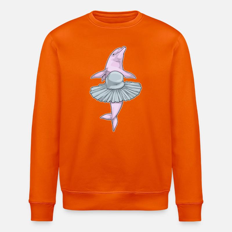 Danse ballerine du dauphin - Sweat bio ROLLER Stanley/Stella Unisexe - orange profond