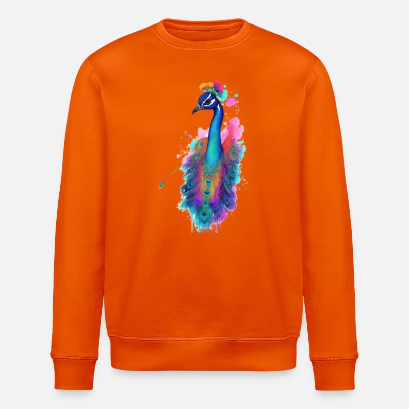 Pfau - Stanley/Stella Unisex Bio-Sweatshirt ROLLER - Tieforange